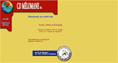 Desktop Screenshot of cdmelomane.com