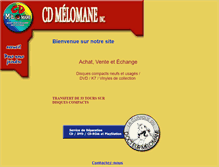 Tablet Screenshot of cdmelomane.com